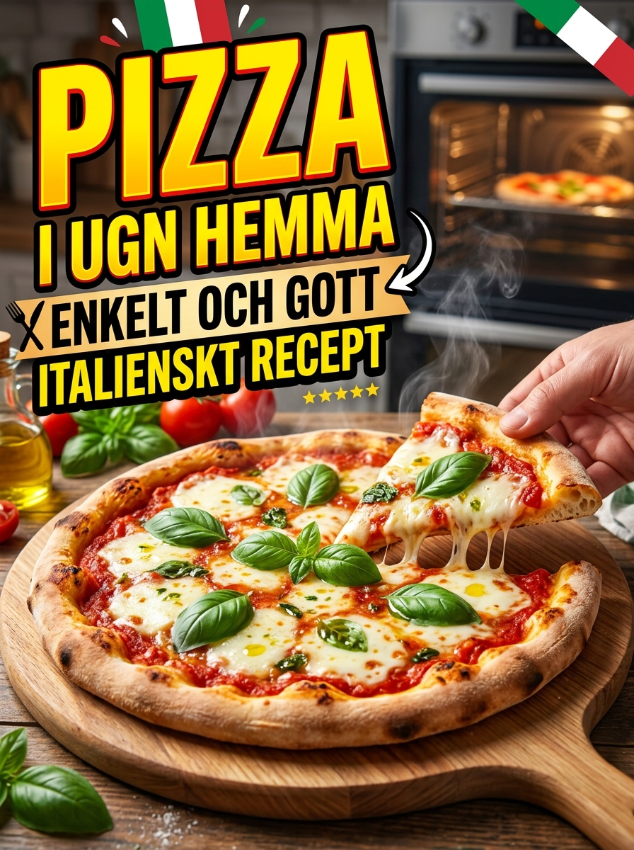 Pizza i ugn hemma: enkelt och gott italienskt recept